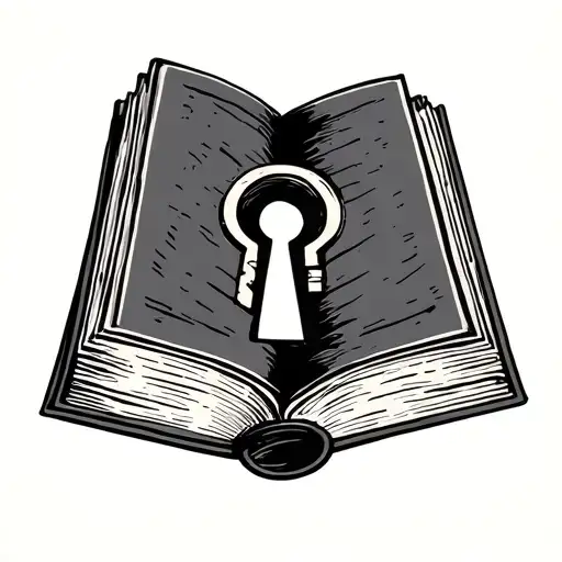 Vintage Book With A Keyhole