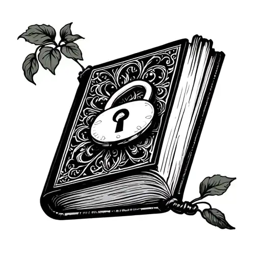 Vintage Book With A Lock