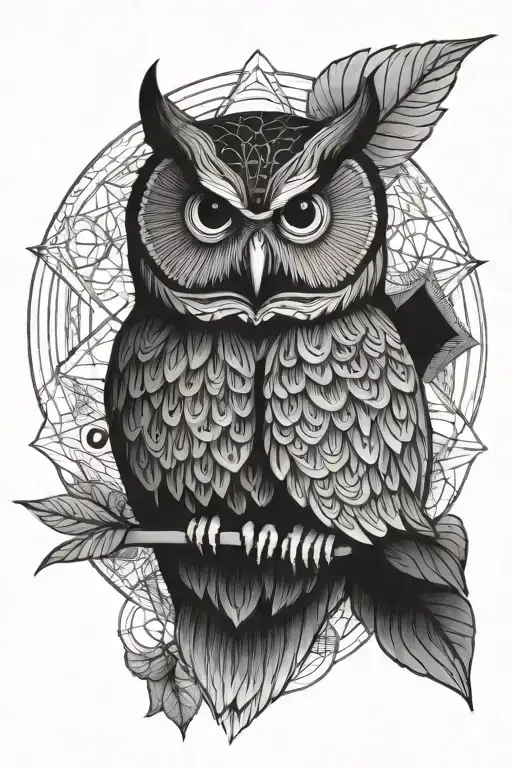 Mandala Owl Sacred Geometry Patterns