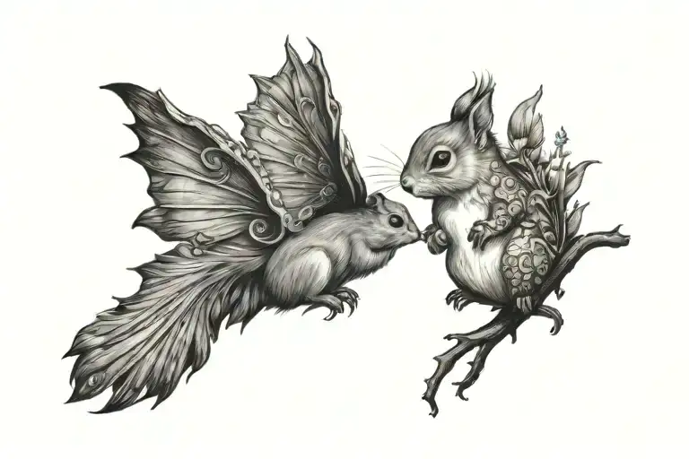 Fairy And Squirrel