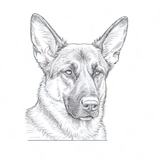 A German Shepherd Dog