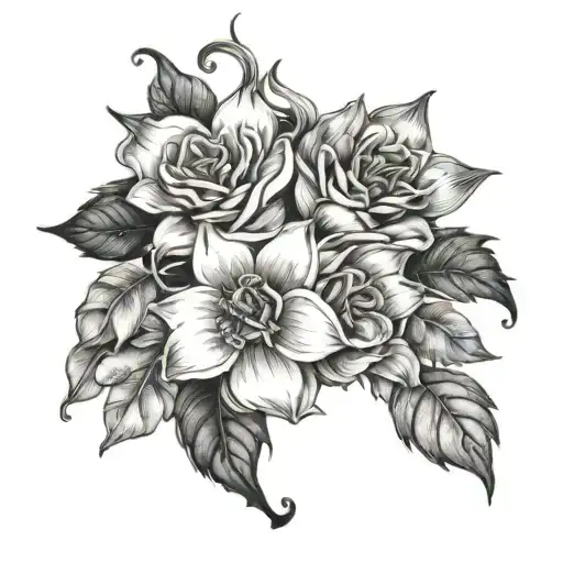 Dainty Flowers Coming Out Of The Smoke