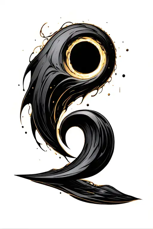 Black Hole And Gold Number