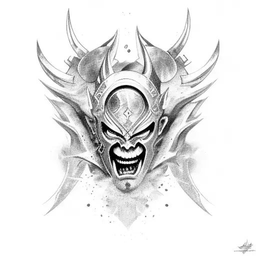 Female Warrior And Demon