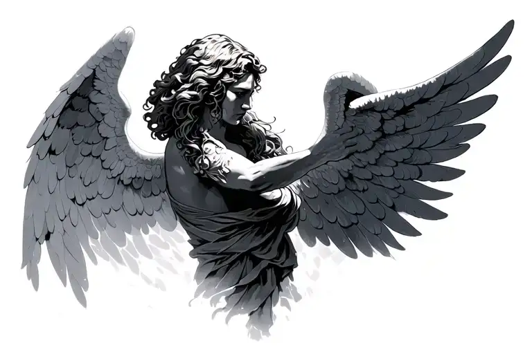 A Gateway To Heaven With An Angel On The