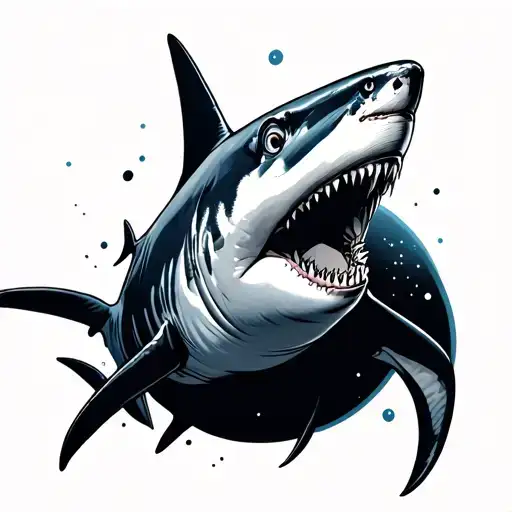 Hammerhead Shark In Space