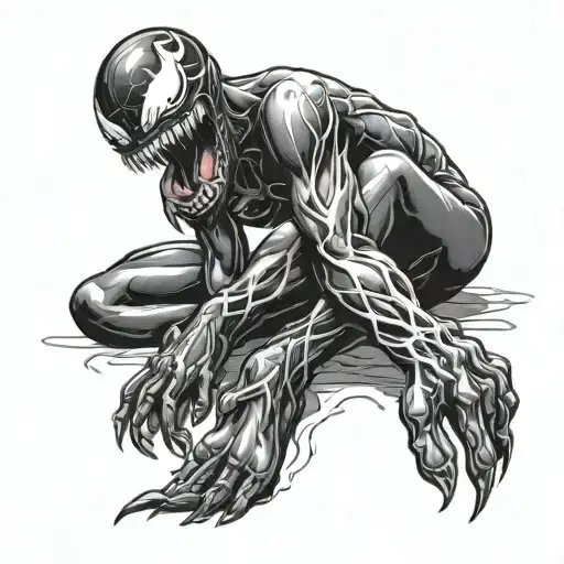 Venom Licking Female Feet