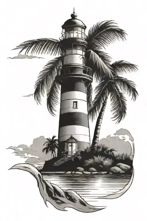Light House Palm Tree