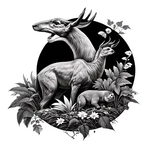 A Menagerie Of Nature Scene