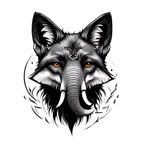 Fox And Elephant Head