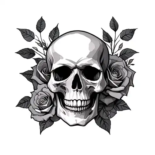 Skull And Roses