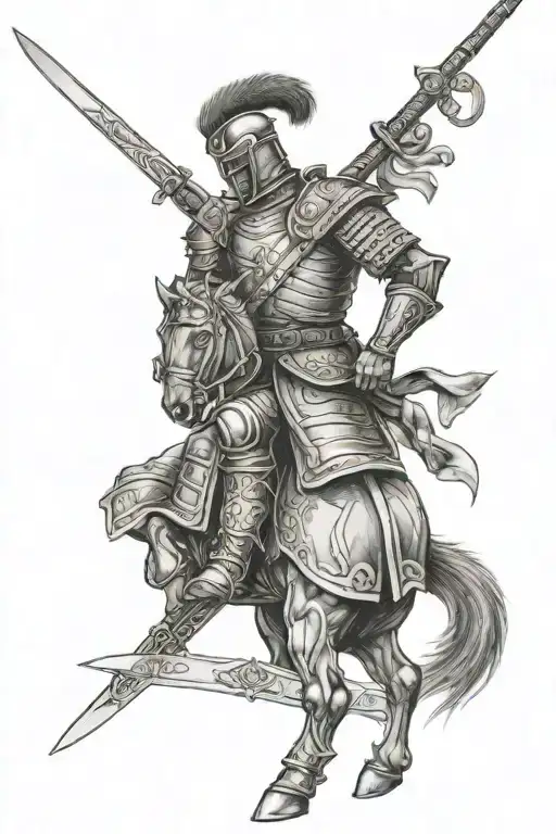 Hussar Warrior Wielding A Sword