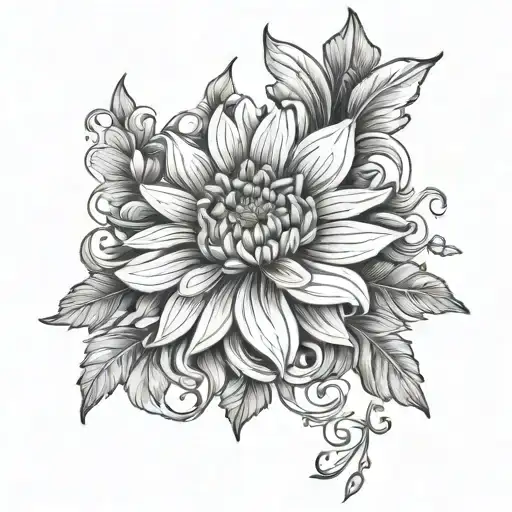 Chrysanthemum And Daisy Sweet Pea