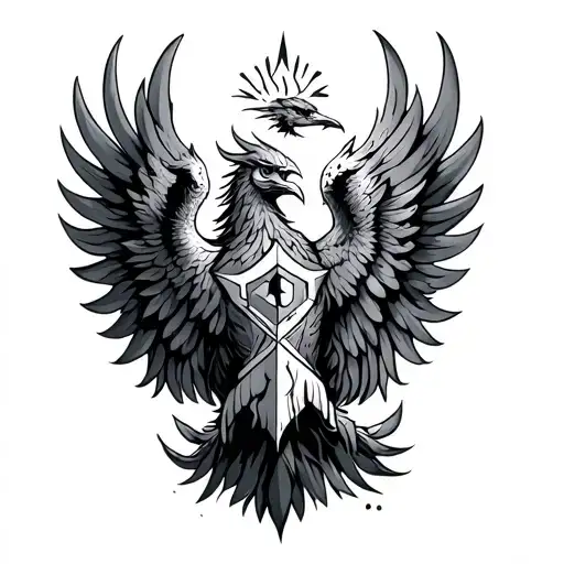 Phoenix Grabbing Medicine Shield