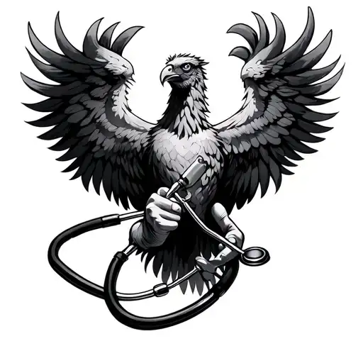 Phoenix Grabbing A Stethoscope