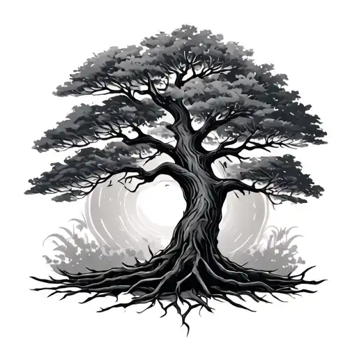 Dying Tree As Words Saying Rest In Peace To A Loved One