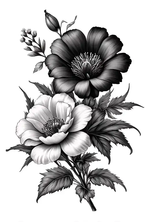 June And July And September Birth Flower