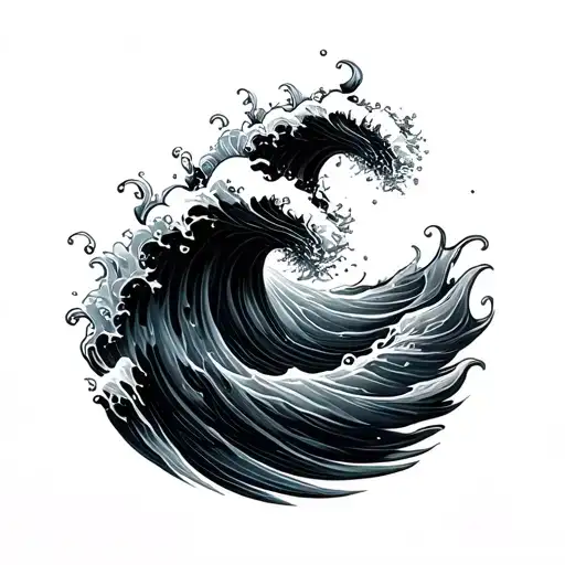 5 Water Waves Minimalist Feminine