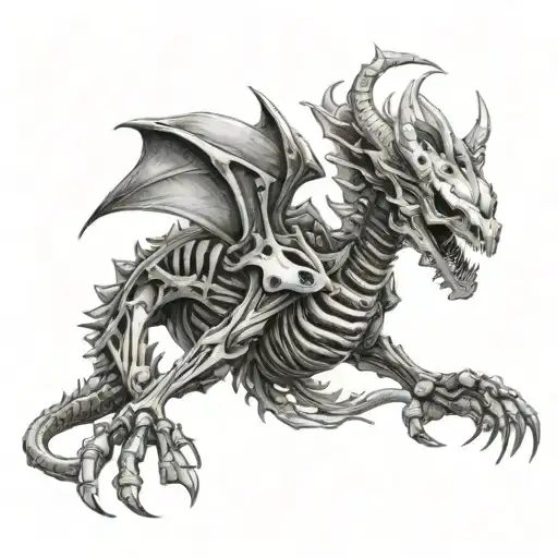 Skeleton Bio Mech Dragon