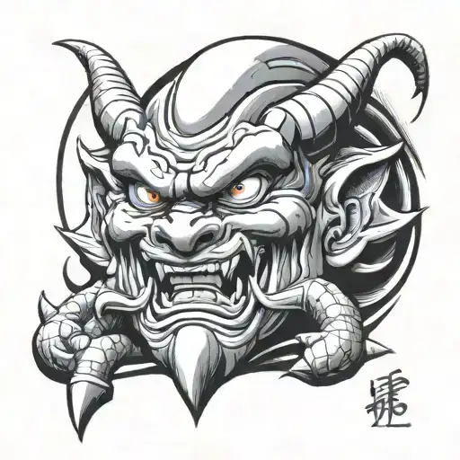 Dragon Ball Japanese Oni Mask