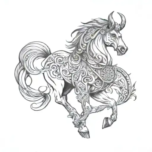 Animal Mythology Tattoo Norse