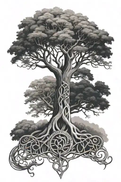 Celtic Tree Of Life And Lord Of The Rings