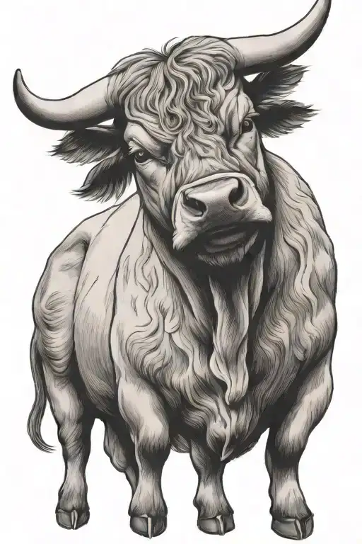 Scottish Bull Standing