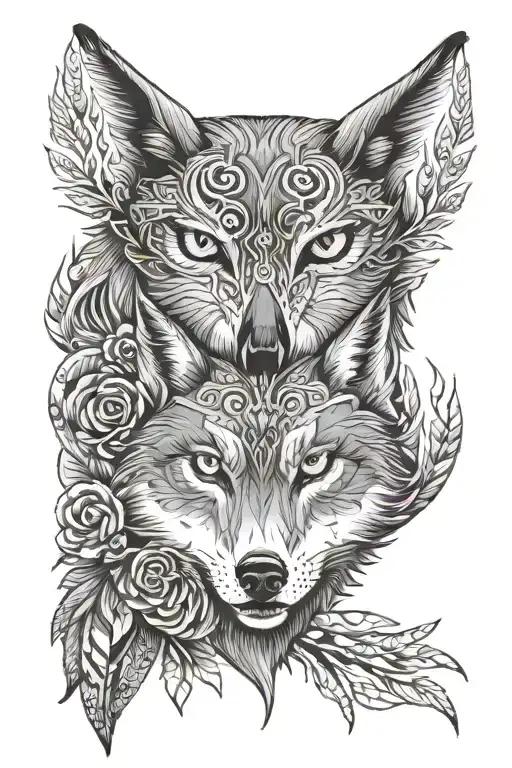 Wolf And Owl