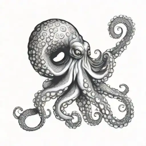 Octopus Wrapped Around Arm