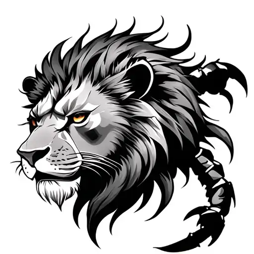 Lion Head Scorpio Body