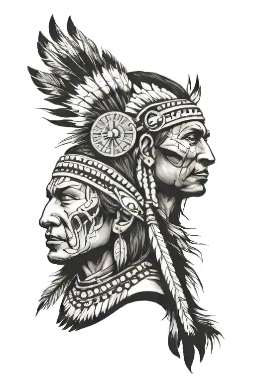 Masculine Life Tattoo Native American
