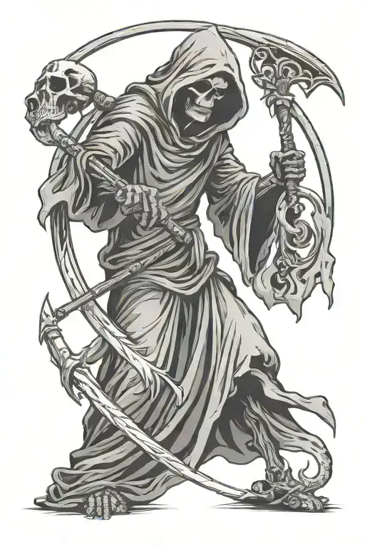 Grim Reaper With Scythe