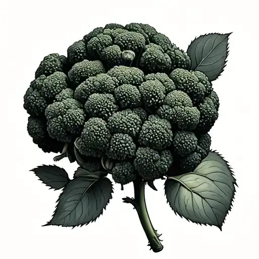 Tender Stem Broccoli In The Style Of A Long Stem Rose