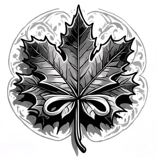 Maple Leaf And Fleur De Lys