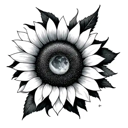 Sun And Moon Sunflower