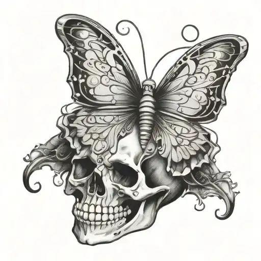 Skull Butterfly