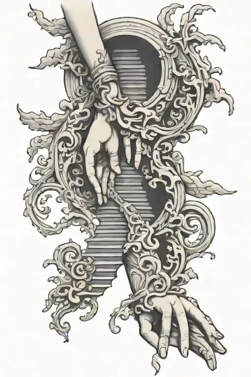 Stairway To Heaven Holding Hands Holding