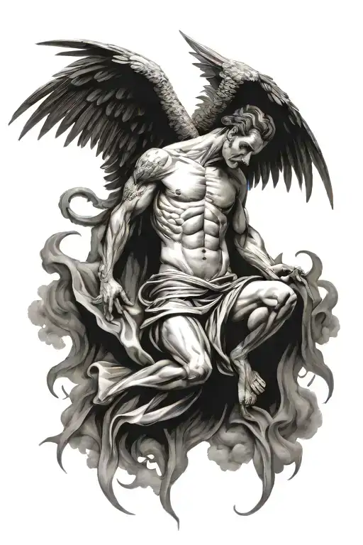 Lucifer Falled Angel Just Dropped Heaven Towards Hell