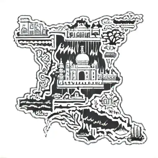 Indian Punjab Map Outline