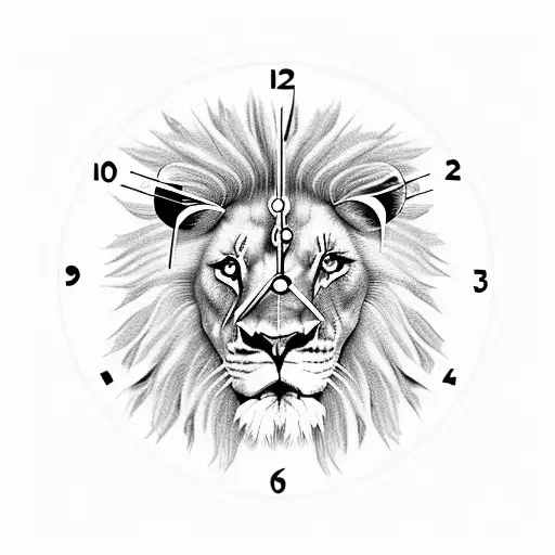 Lion Clock Bird