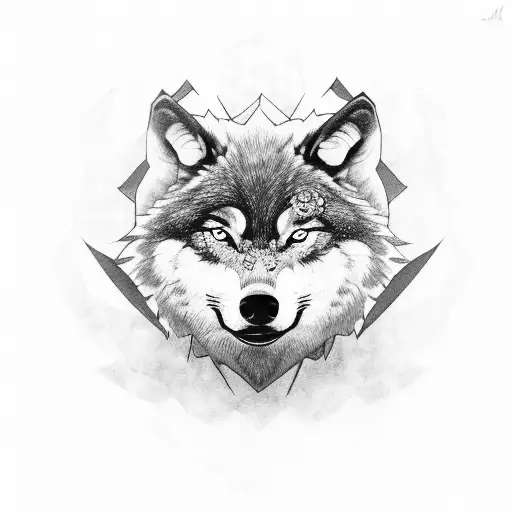 A Wolf In A Jiu Jitsu Gi Performing A Submission Hold