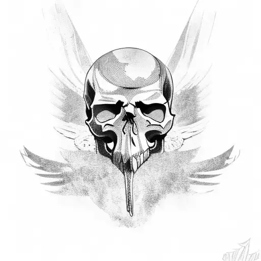 Skull And Raven