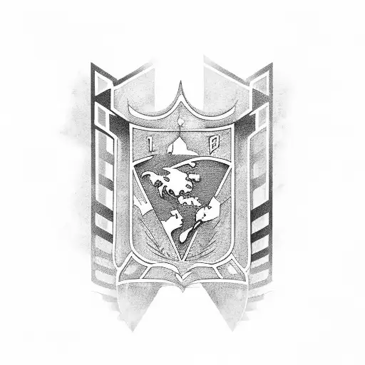 Panathanikos Soccer Logo With Acropolis