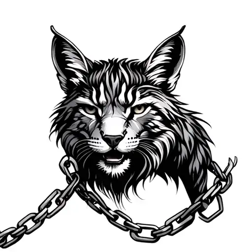 Animal Chained Braking Free