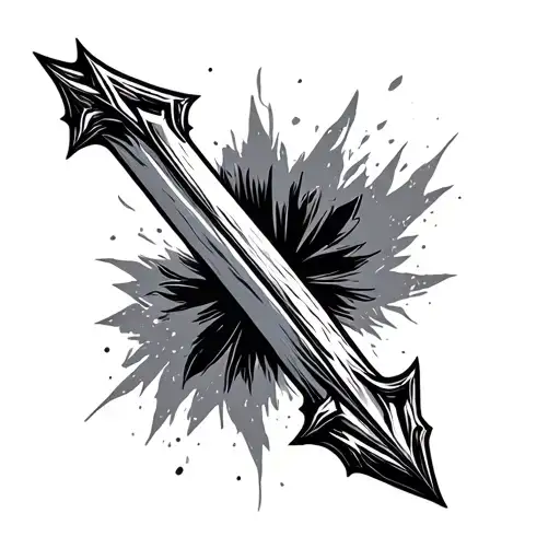 Masculine Strong Arrow With Shading And Detail