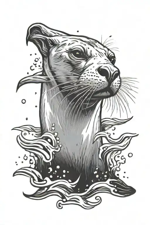 Sea Lion Swimming Gracefully