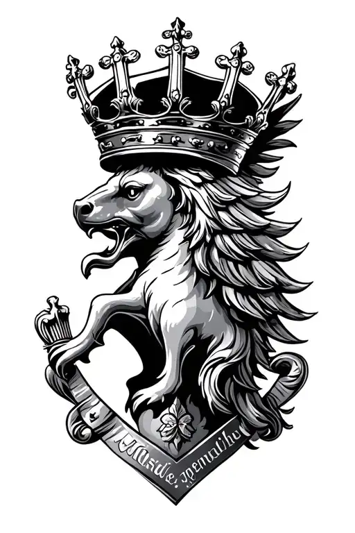 German Bundesadler With A Crown