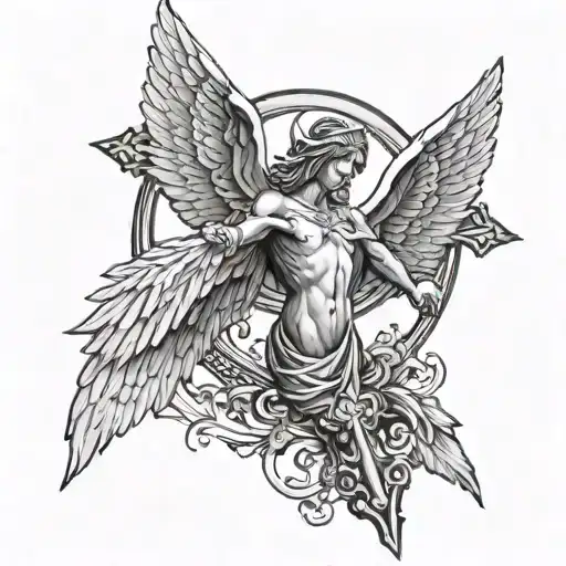 A Cross With An Angel