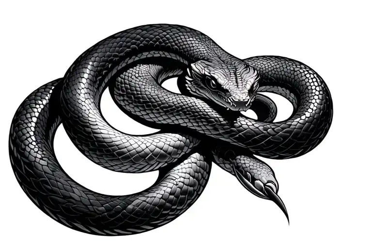 Japanese Traditional Snake Wrapping