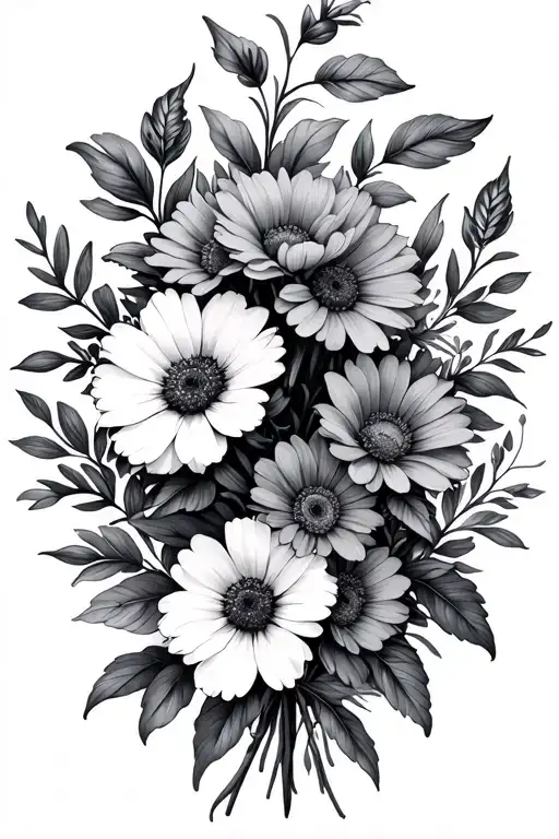 January February October Birth Flower Bouquet